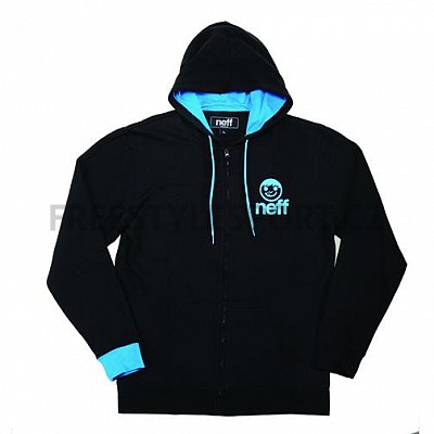 Mikina Neff zip hood Icon Black