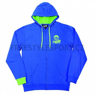 Mikina Neff zip hood Icon Blue