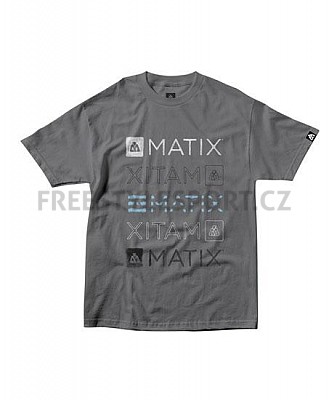 Triko pánské Matix Faded Tee Charcoal