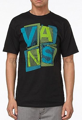 Triko pánské Vans Block Stack Black