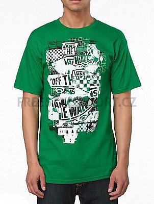 Triko pánské Vans OTW Checker Blaste Kelly White