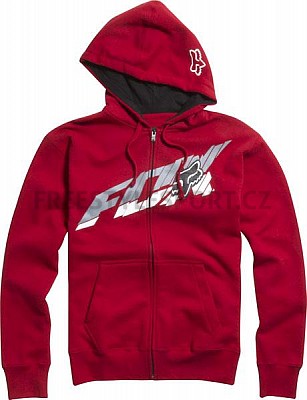 Mikina pánská Fox Superfaster zip Front Fleece Red