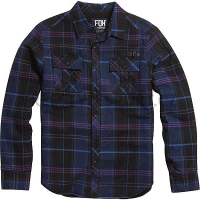 Košile pánská Fox Clancy Sherpa Flannel Midnight