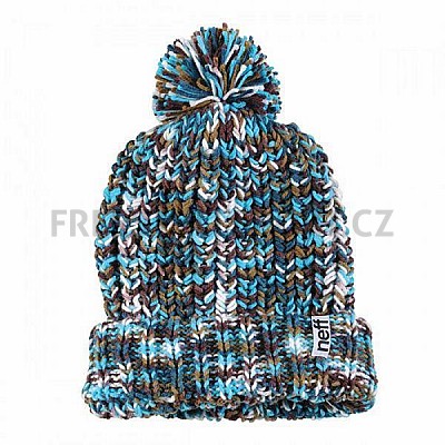 Čepice zimní dámská NEFF Space Blue Brown