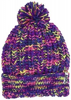 Čepice zimní dámská NEFF Space Purple Pink