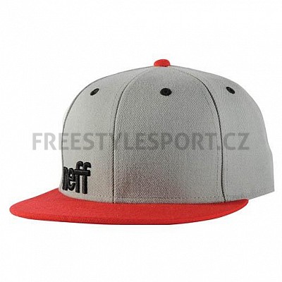 Kšiltovka Neff Daily Cap Grey Red Black