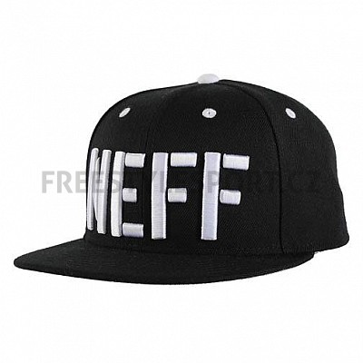Kšiltovka Neff Stencil Cap Black