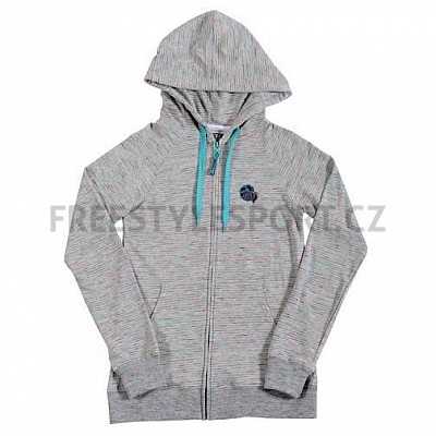 Mikina dámská na zip s kapucí NEFF Tiga Grey