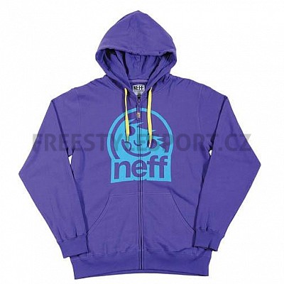 Mikina pánská na zip s kapucí NEFF Corpo 2 Purple
