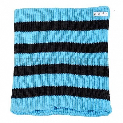 Nákrčník zimní Neff Daily Stripe Gaiter Cyan Black