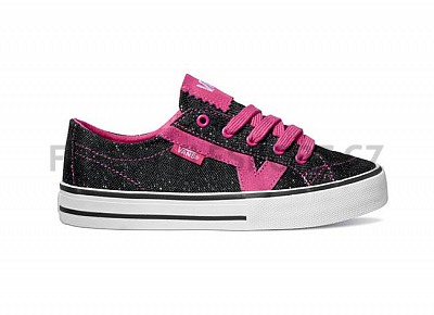Boty Vans TORY Tinsel Canvas-  Magenta Black SP13
