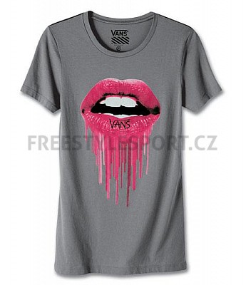 Triko Vans Lips Tee - Graphite SP13