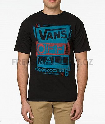 Triko pánské Vans Stenciled - Black Blue SP13
