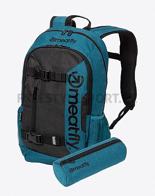 Meatfly Batoh BASEJUMPER PETROL HEATHER/CHARCOAL HEATHER 22L
