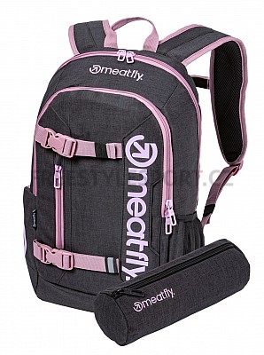 Batoh Meatfly BASEJUMPER 22 PINK/CHARCOAL HEATHER