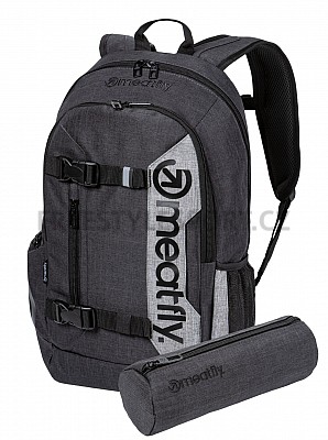 Meatfly Batoh BASEJUMPER CHARCOAL HEATHER/GREY HEATHER 22L