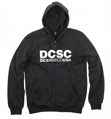 Mikina pánská DC DEECEE Fullzip Hooded Black