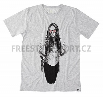 Triko pánské DC Six Gun Mary Heather Grey