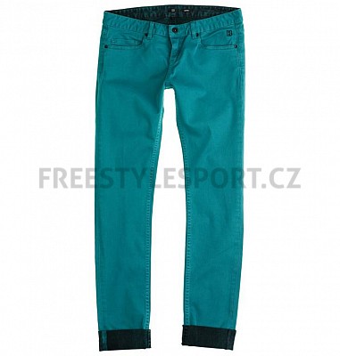 Kalhoty dámské DC SKINNY COLOR - BLUE GRASS SP13