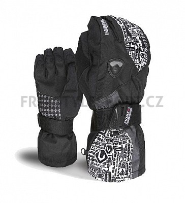 Rukavice na snowboard dětské Level Fly Jr Black White 12/13