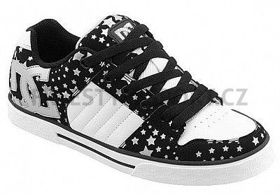 Boty dámské DC Chase SE Black White Metalic Silver