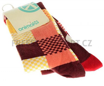 Ponožky Animal Twin Pack Sock Henna