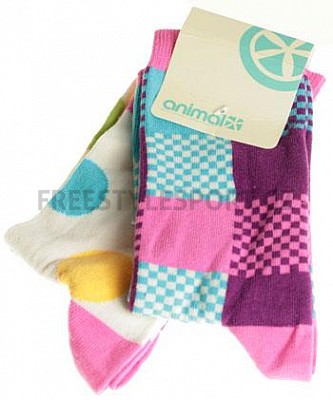 Ponožky Dámské Animal Twin Pack Sock