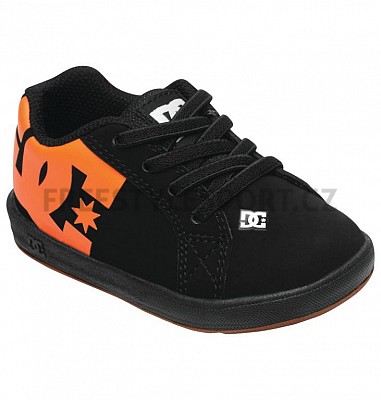 Boty dětské COURT GRAFFIK ELASTIC - BLACK ORANGE SP13