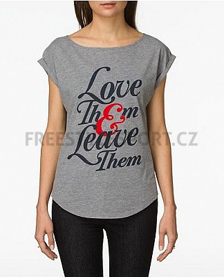 Triko dámské VANS LOVE THEM AND LEAV - Gray Heather SP13
