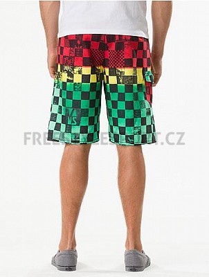 Plavky dětské Vans Off The Wall Boardshort - Rasta Scan Check SP13