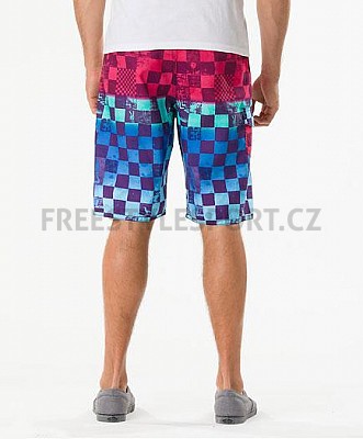 Plavky pánské Vans Off The Wall Boardshort - Blue Fade Scan Check SP13