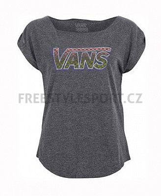 Triko dámské Vans Flag - Black Heather SP13