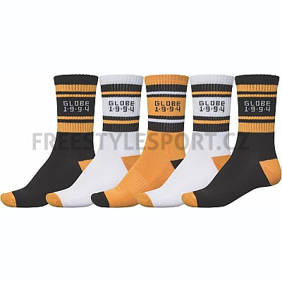 Ponožky GLOBE BENGAL CREW SOCK 5 PACK