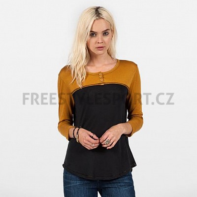 Triko dámské VOLCOM BLOCK IT HENLEY