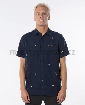 Košile RIP CURL SWC MOTIF LINEN S/S SHIRT