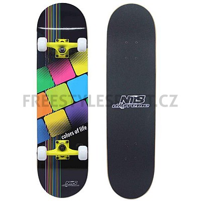 Skate komplet NILS EXTREME CR 3108 SB COLOR OF LIFE SKATEBOARD