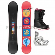 Snowboard set GRAVITY ELECTRA 2025/26 + boty GRAVITY AURA