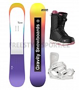 Snowboard komplet GRAVITY THUNDER 2024/25 vázání GRAVITY boty GRAVITY