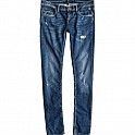 Kalhoty dámské DC SKINNY - MEDIUM WASH SP13
