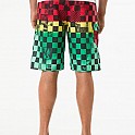 Plavky pánské Vans Off The Wall Boardshort - Rasta Scan Check SP13