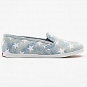 Boty dámské Vans SLIP-ON LO PRO - Washed Denim Blue Stars SP13