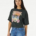 Triko RIP CURL BARRELLED HERITAGE CROP