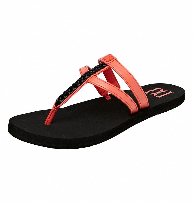 Sandále dámské DC ADDISON BLACK/HOT CORAL