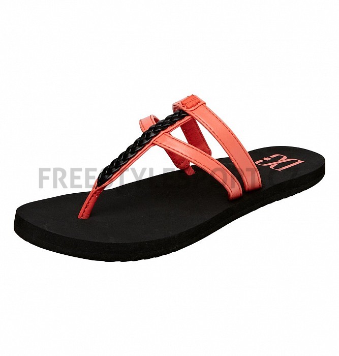Sandále dámské DC ADDISON BLACK/HOT CORAL