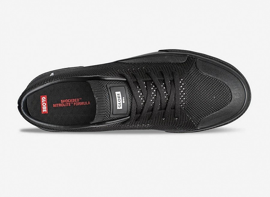 Boty GLOBE SURPLUS KNIT Black/Knit/Black