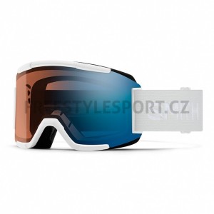 Brýle Smith SQUAD WHITE VAPOR CHROMAPOP PRO PHOTOCHROMIC BLUE MIRROR