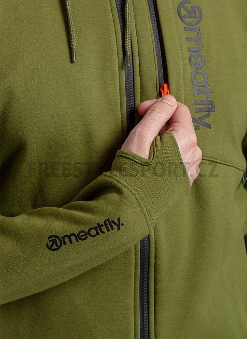 Mikina MEATFLY LIGHTYEAR TECHNICAL HOODIE CALLA GREEN