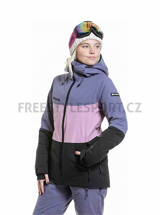 Dámská bunda MEATFLY KIRSTEN BLACK/ PURPLE LIGHT
