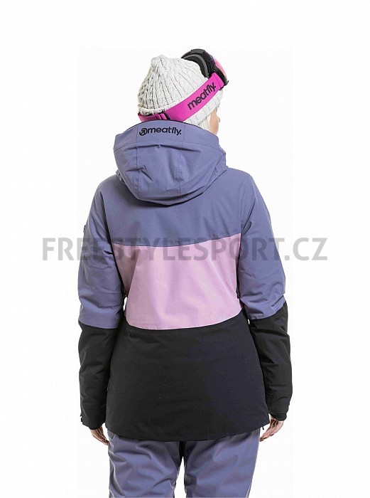 Dámská bunda MEATFLY KIRSTEN BLACK/ PURPLE LIGHT