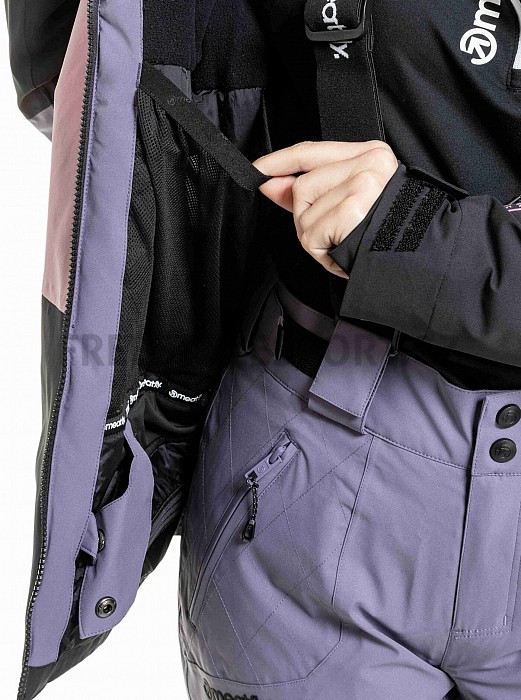 Dámská bunda MEATFLY KIRSTEN BLACK/ PURPLE LIGHT